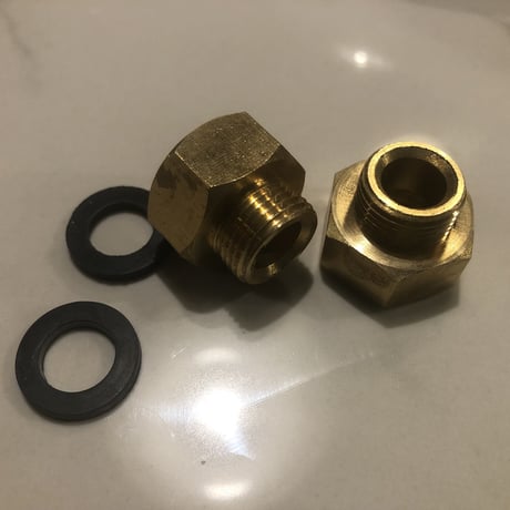 KOHLER、GROHE、KWC水栓用アダプター2個セット　G3/8-1/2