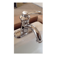 米国Kohler社洗面用シングルレバー混合水栓KOHLER Fairfax K-12181CP  日本仕様変換アダプター付属