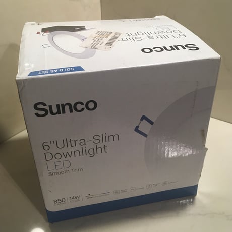 Sunco ウルトラスリム LED ダウンライト 電球色 6インチ 4セット入