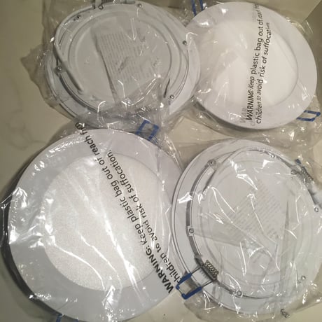 Sunco ウルトラスリム LED ダウンライト 電球色 6インチ 4セット入