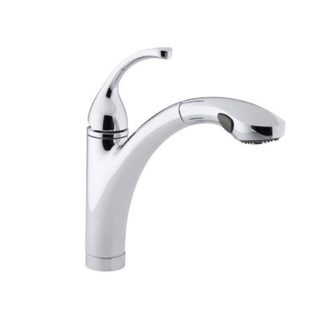 【並行輸入新品】 Kohlerフォルテ® single-control Pulloutキッチン用水栓with color-matched　 10433-CP 日本仕様アダプター付属☆送料無料☆