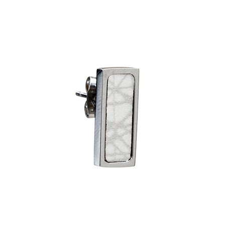 SÄGEN_Virrvarr Rectangle small Earring ( 片耳用ピアス）