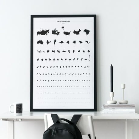 Bold Tuesday - ポスター「List of Countries by Size」