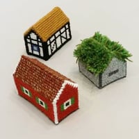 Svensk Hemslöjd_Svenska Hus (スウェーデンのお家・手芸キット）3種類あります