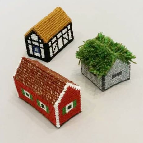 Svensk Hemslöjd_Svenska Hus (スウェーデンのお家・手芸キット）3種類あります