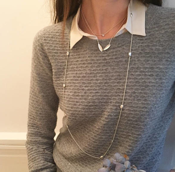 Drakenberg Sjölin _ Pebbles Long Necklace | Goo