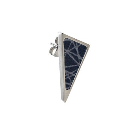 SÄGEN_Virrvarr Triangle small Earrings ( 片耳用ピアス）