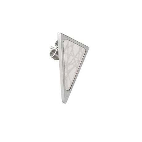 SÄGEN_Virrvarr Triangle small Earrings ( 片耳用ピアス）