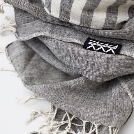 TIKAU_Scarf Stripe Organic Cotton_ (コットンスカーフ）