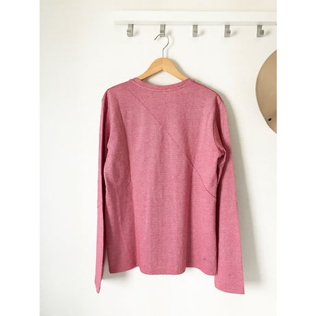 Reet Aus_ Up-Shirt Mens_Red&Blue_Long sleeves ( ロングT シャツ）
