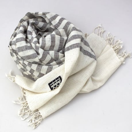 TIKAU_Scarf Stripe Organic Cotton_ (コットンスカーフ）