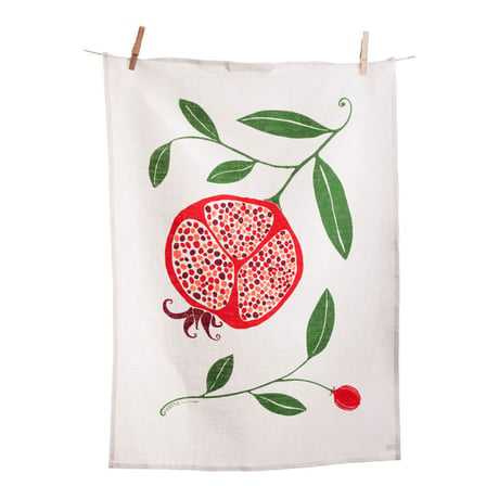 Happy Sthlm_Tea Towel_POMEGRANATE