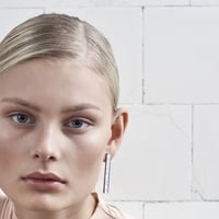 SÄGEN_Virrvarr Rectangle Earring ( 片耳用ピアス）