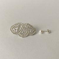 lace deco pierce (silver)---267
