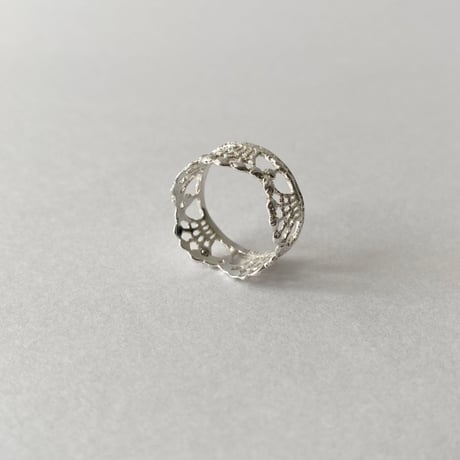lace fountain ring(S)(silver)---262