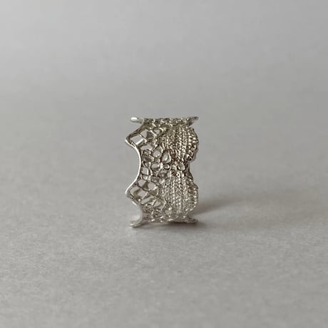 lace ring(silver)---363