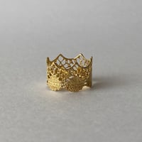 lace ring(gold)---363
