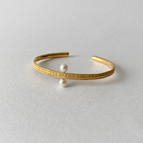lace straight bangle (gold)---238