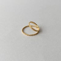 stitch double ring (gold)---333