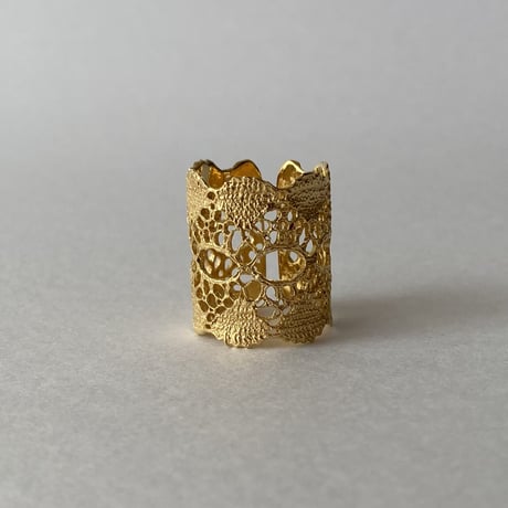 lace ring(gold)---364