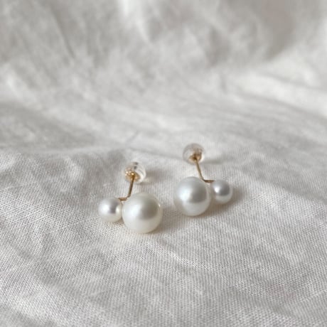twin pearl pierce /set (C)---310 | flavour