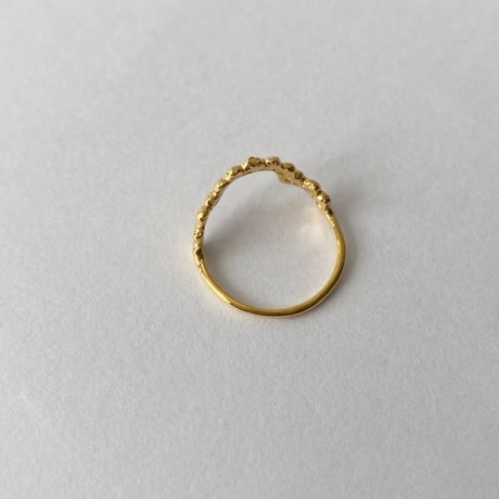 lace small dot ring (gold)---246