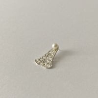 pierce (one side)(silver) ---351
