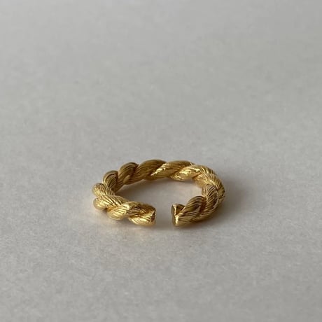 lace braid ring(gold)---243