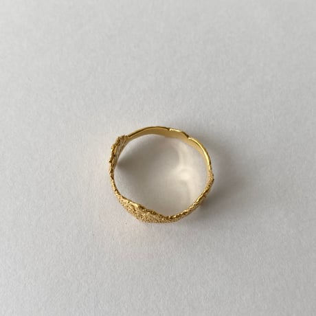 lace shell ring (gold)---203