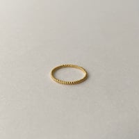 lace rope ring (dot) (gold)---240