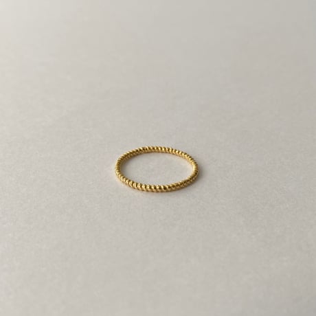 lace rope ring (dot) (gold)---240