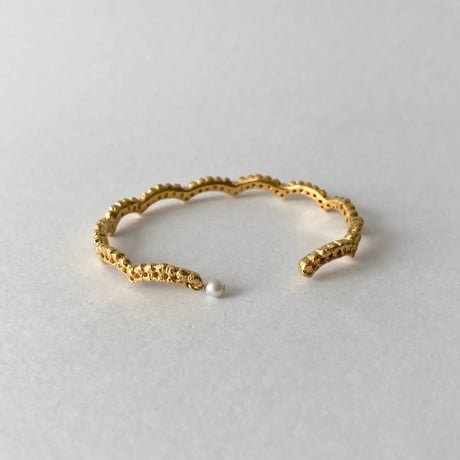 lace small wave bangle(gold)---191