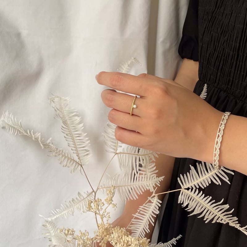 lace scale bangle (silver)---290 | flavour