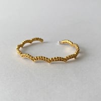 lace small wave bangle(gold)---191