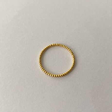 lace rope ring (dot) (gold)---240