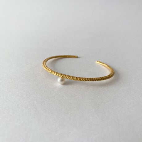 lace braid bangle (gold)---157