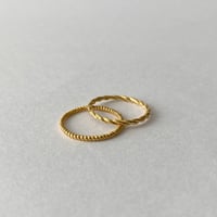 lace braid thin ring /set (gold)---302