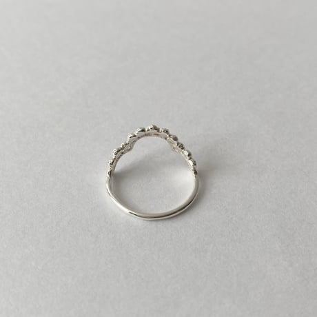 lace small dot ring(silver)---246