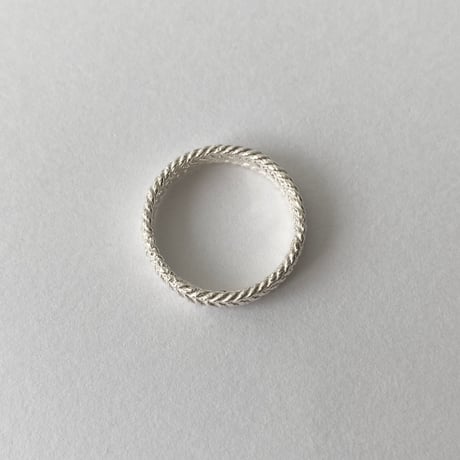 lace braid ring (silver)---300