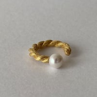 lace braid ring(gold)---244