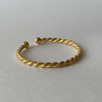 chunky braid bangle(gold)---247