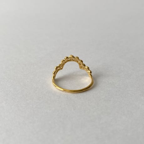 lace small dot ring (gold)---246