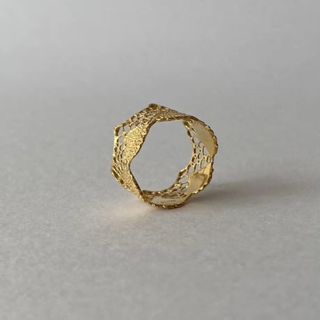 lace ring(gold)---363