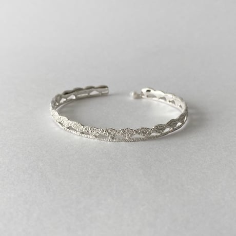 lace scale bangle (silver)---290