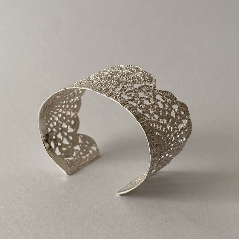 antique lace bangle (silver)---340 | flavour
