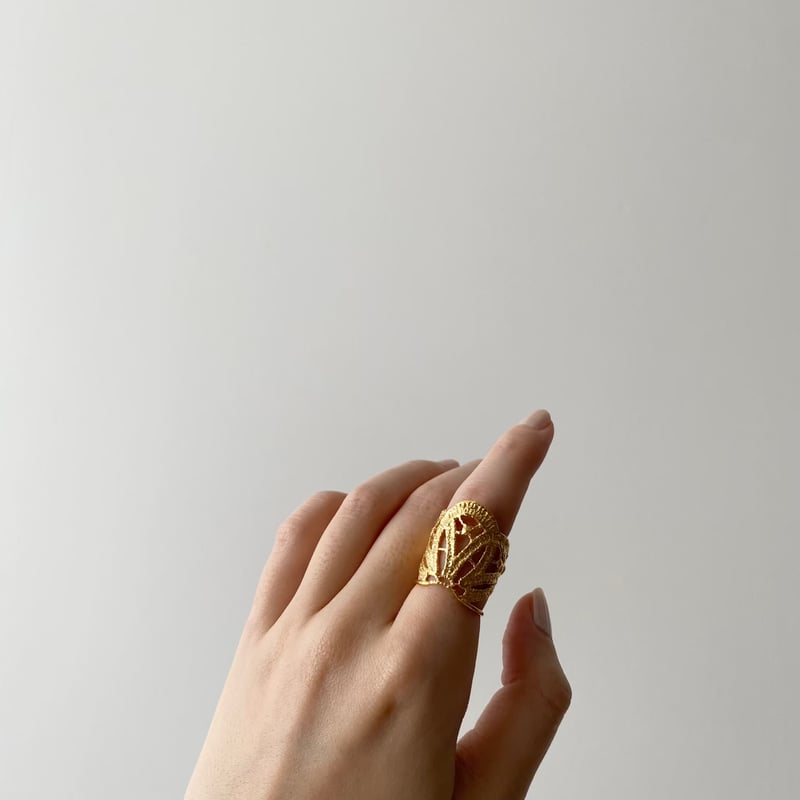 lace deco ring (gold)---268 | flavour lace deco ring (gold)---268 | flavour