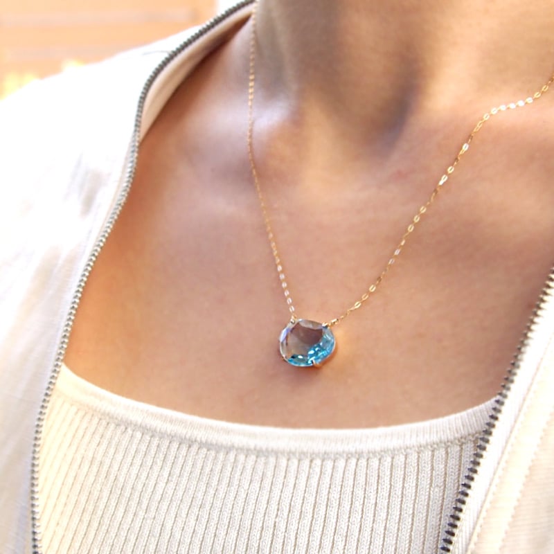 Blue topaz Necklace | XSORI Blue topaz Necklace | XSORI