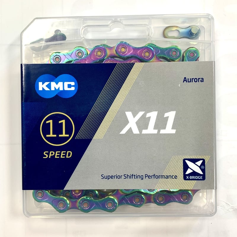 KMC X11 チェーン 118L AURORA オーロラブルー | Lightcycle w