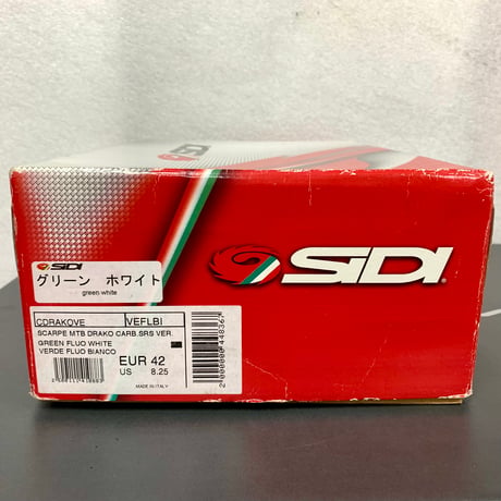 SIDI シューズ　MTB DRAKO SRS CARBON VERNICE　グリーン/ホワイト　42サイズ