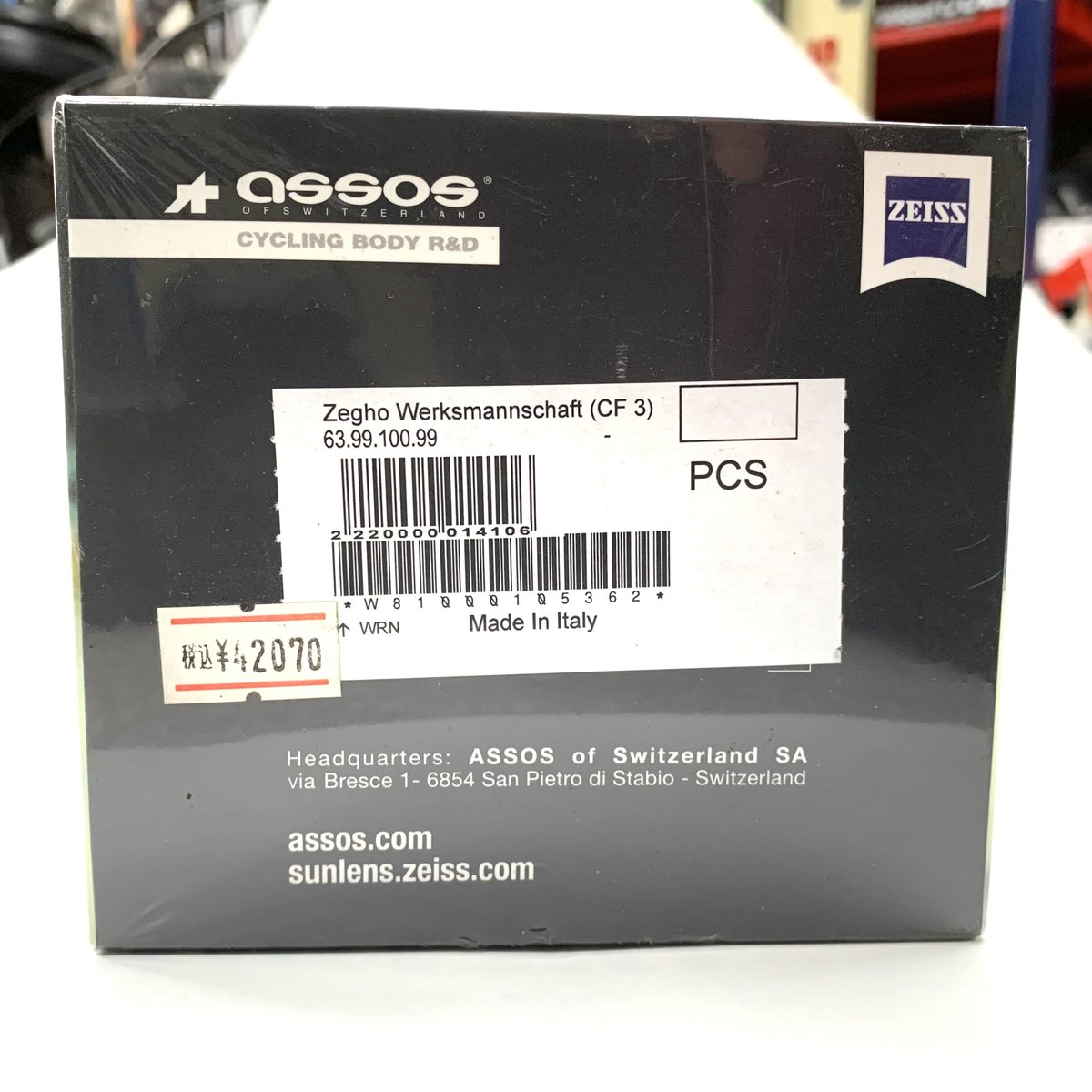 ASSOS Zegho アソス ゼゴー Werksmannschaft CF3 未開封品 | ASSOS Zegho アソス ゼゴー Werksmannschaft CF3 未開封品 |
